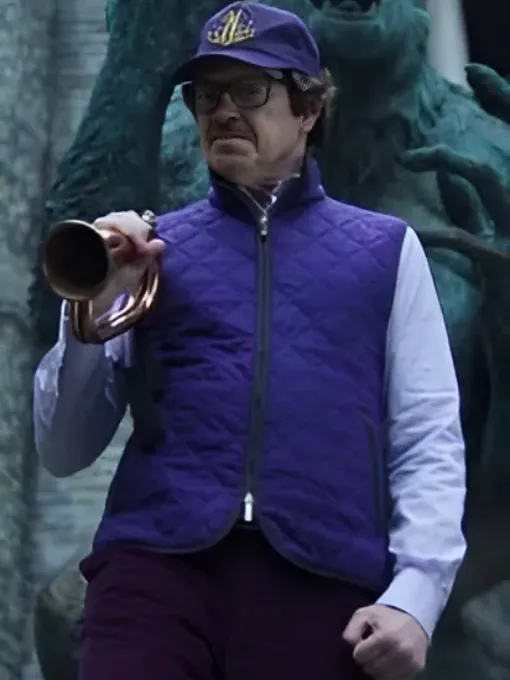 Principal Barry Dort Purple Quilted Vest
